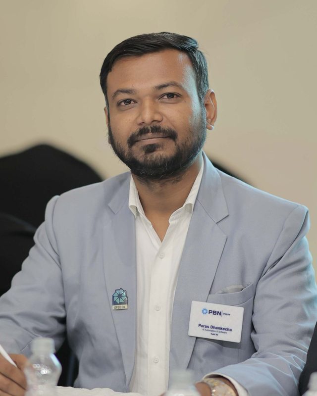 Paras Dhankecha, founder of Yukti AI